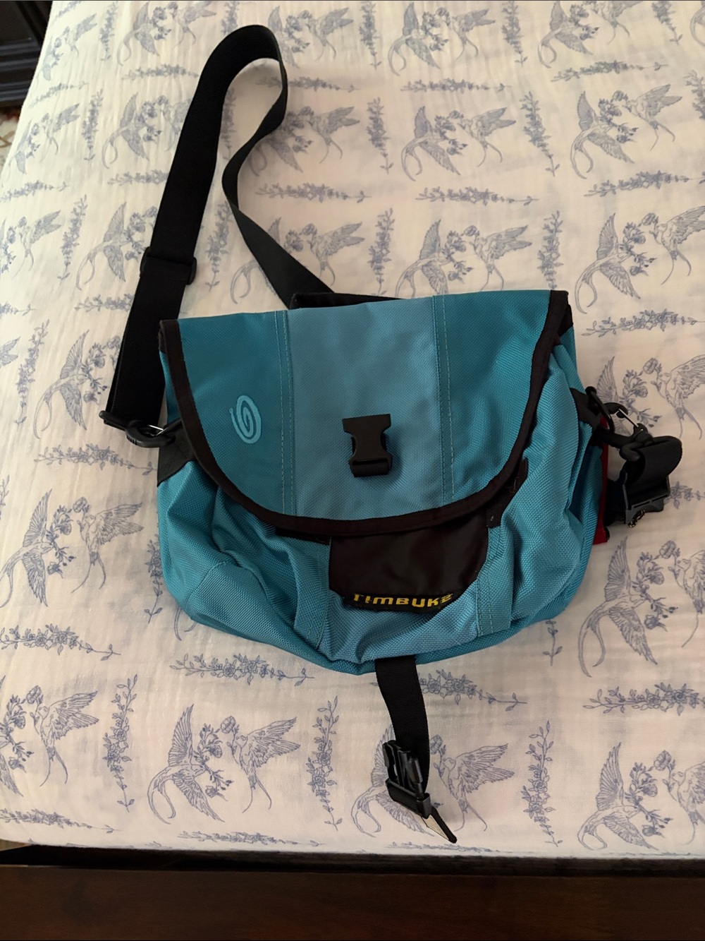 Timbuk2 Teal and Black Messenger Bag with Crossbody Strap